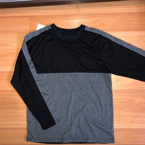 Gray and black long sleeve